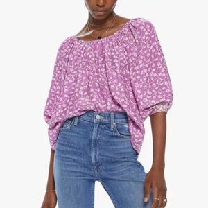 Natalie Martin Ella Silk Top in Cyprus Print Pink - XS